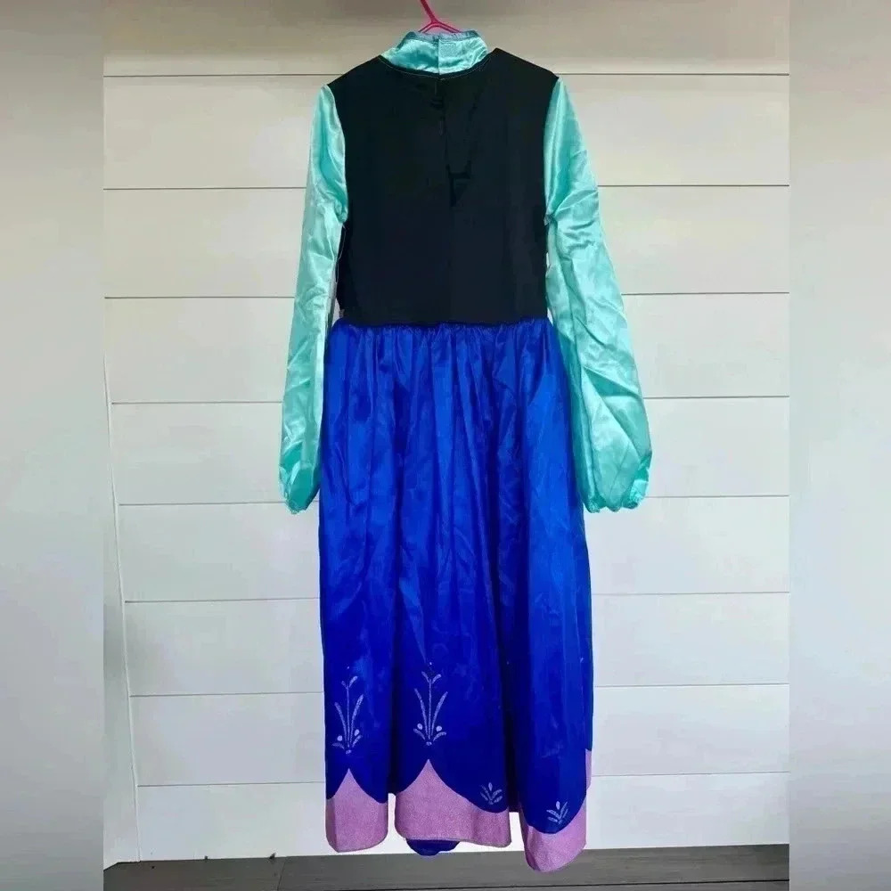 Disney Store NWT Anna Frozen Girls Halloween‎ Costume Dress Size 9/10 - Picture 2 of 5